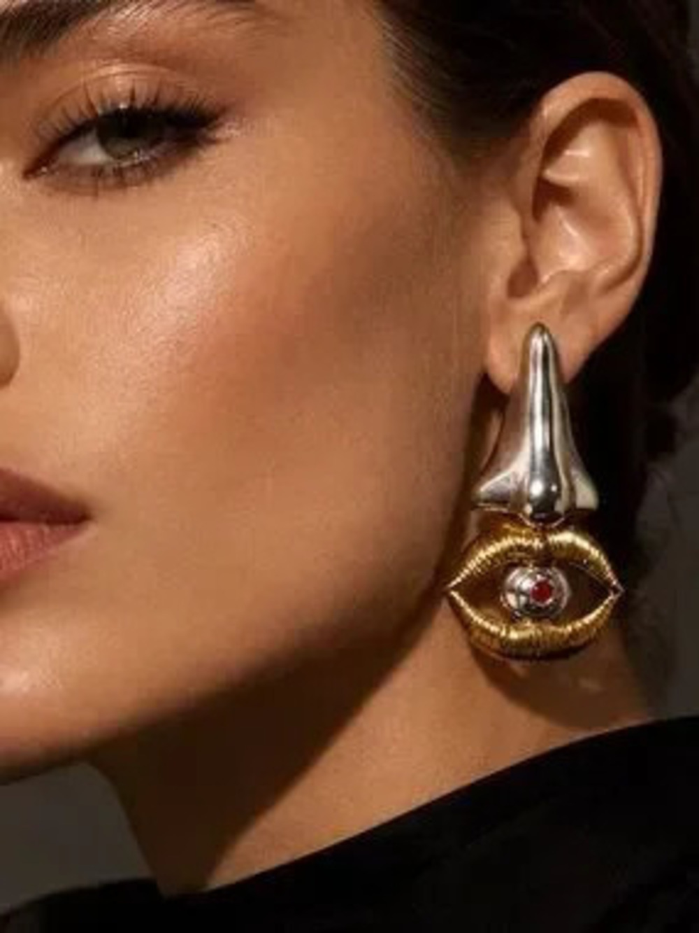 Surreal Nose Lip Eye Earrings